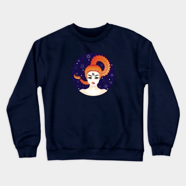 Scorpio girl Crewneck Sweatshirt by AnnArtshock